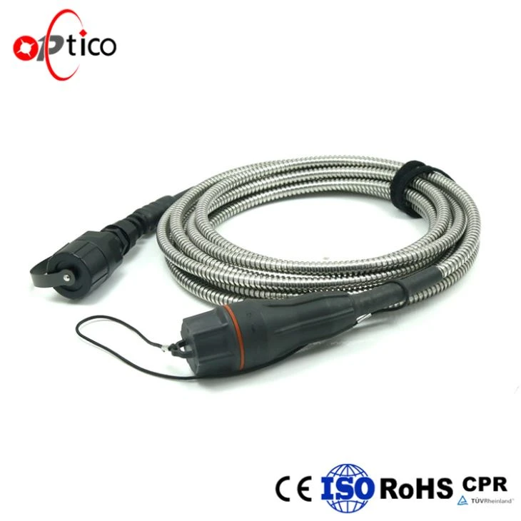 LC až LC LC Outdoor Fiber Patch Patch Cord Witerproof Armored